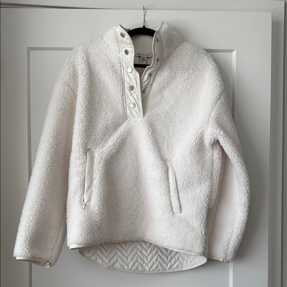 Athleta Cream Pullover